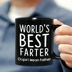 Dad Birthday Gifts From Daughter Dad Gifts From Son 11oz Best Dad Coffee Mug Funny Happy Bday Christmas Holiday Presents For Father Dad In Law Bonus Dad Step Dad Men Black Cup Gift