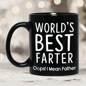 Dad Birthday Gifts From Daughter Dad Gifts From Son 11oz Best Dad Coffee Mug Funny Happy Bday Christmas Holiday Presents For Father Dad In Law Bonus Dad Step Dad Men Black Cup Gift