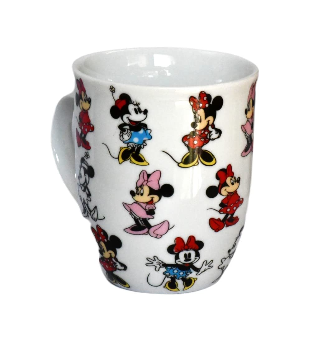 Disney Minnie Mouse Through The Years 16oz Porcelain Mug