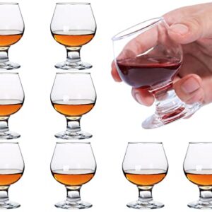 Glsairy Cute Shot Glasses Small Brandy Snifters Set of 8 | Cognac glasses | Port Glasses | Tequila Glasses(1.75 oz | 50ml)