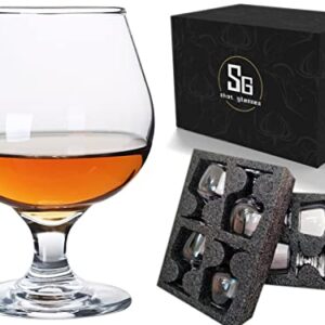 Glsairy Cute Shot Glasses Small Brandy Snifters Set of 8 | Cognac glasses | Port Glasses | Tequila Glasses(1.75 oz | 50ml)