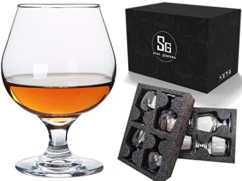 Glsairy Cute Shot Glasses Small Brandy Snifters Set of 8 | Cognac glasses | Port Glasses | Tequila Glasses(1.75 oz | 50ml)