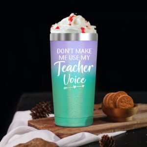 SpenMeta Teacher Gifts for Women - Teacher Appreciation Gifts, Teacher Christmas Gifts - 20oz Funny Vacuum Insulation Teacher Tumbler