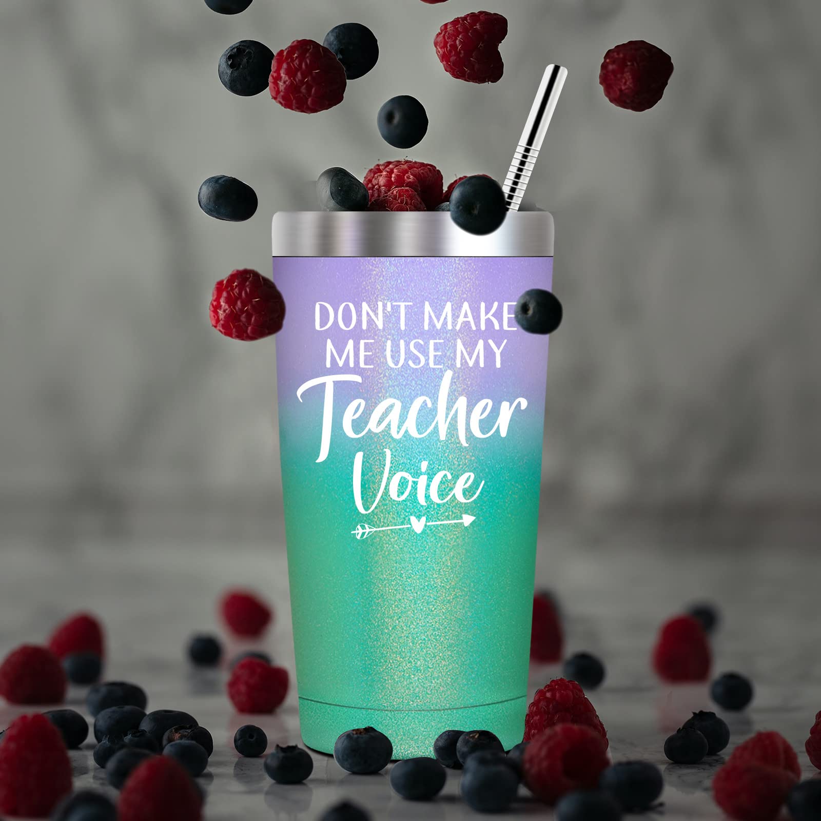 SpenMeta Teacher Gifts for Women - Teacher Appreciation Gifts, Teacher Christmas Gifts - 20oz Funny Vacuum Insulation Teacher Tumbler