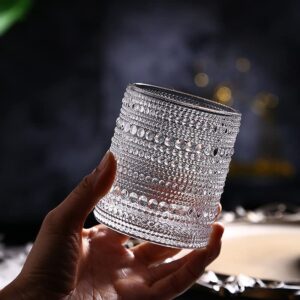 mini whiskey glasses, 6.5 oz（200ml）scotch drinking glasses set 6, shot glasses bar set, brandy snifter whiskey glass for scotch bourbon liquor tequila gin cognac vodka cocktail