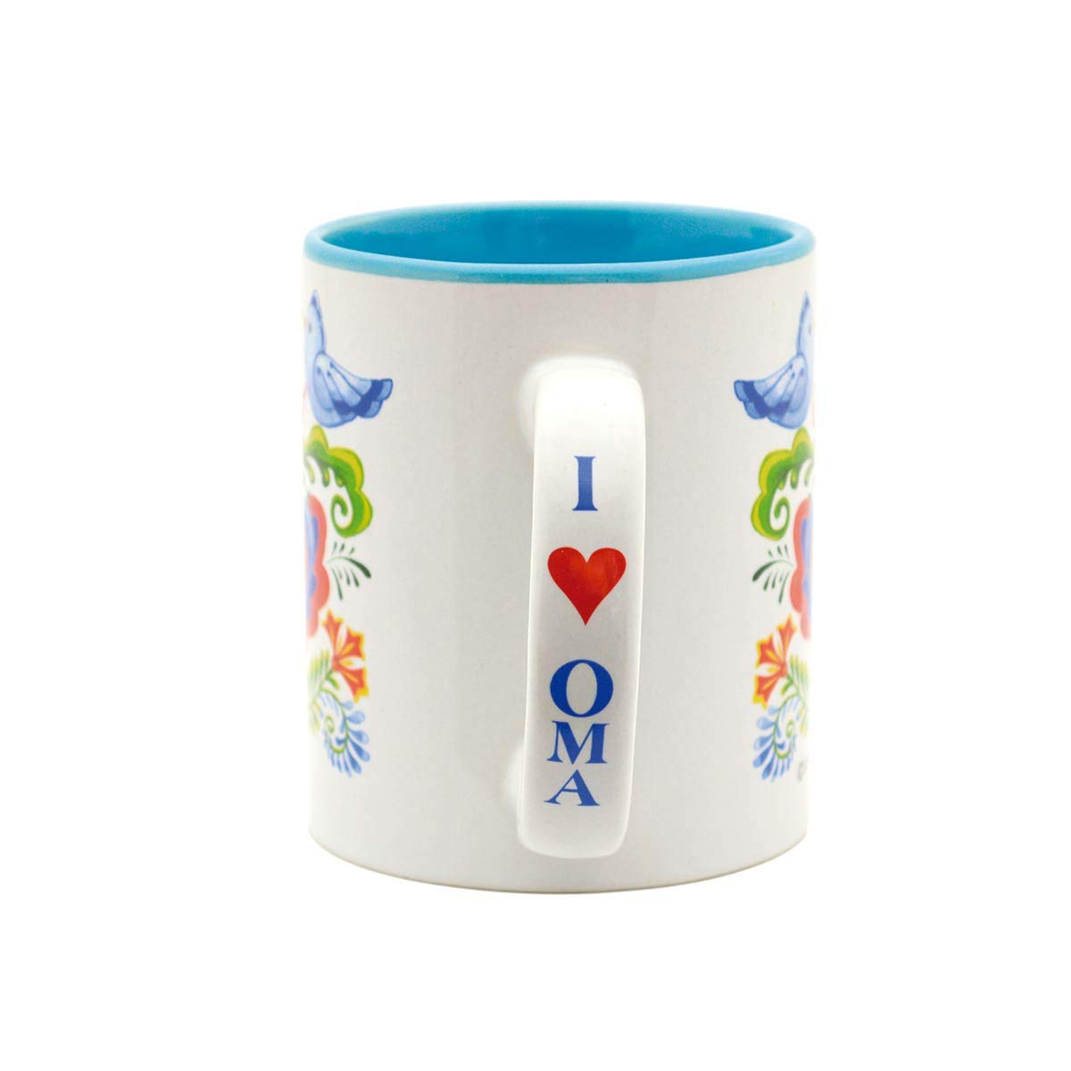 E.H.G | Essence of Europe Gifts - 12 oz. Ceramic Coffee Mug, Oma is the Greatest Design - Multicolor Ceramic Mug, German or Dutch Grandma - Premium Quality Coffee Mug - Multicolor