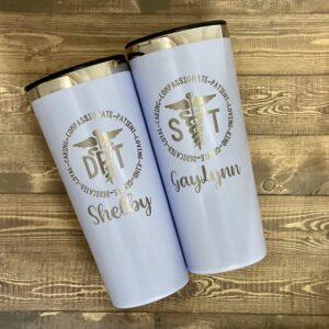 Personalized Occupational Therapist Gift-Physical Therapist Tumbler-Physical Therapy Gift-Physical Therapist Assistant-DPT Tumbler-PT Black