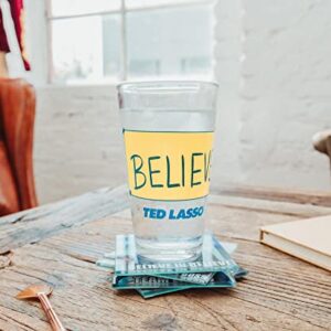 Silver Buffalo Ted Lasso Believe Pint Glass | Holds 16 Ounces