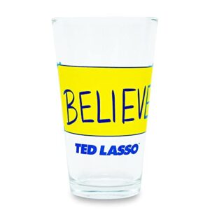 Silver Buffalo Ted Lasso Believe Pint Glass | Holds 16 Ounces