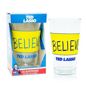 Silver Buffalo Ted Lasso Believe Pint Glass | Holds 16 Ounces