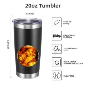 StarSpeed 20oz Insulated Tumblers with Lid Stainless Steel Double Wall Tumbler Travel Coffee Cups Powder Coated Tapered Metal Thermal Mug Indoor Outdoor for Hot and Cold Drinks