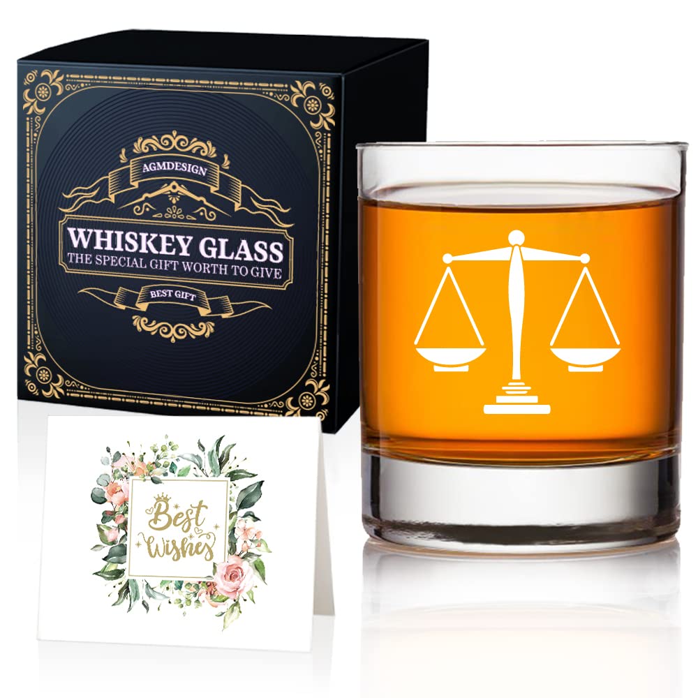 Funny Lawyer Whiskey Glasses, Double sided Good Day Bad Day Don't Even Ask Lawyer Whiskey Glasses, Birthday Gifts For Paralegal, Attorney, Legal Assistant, or Law Student, Lawyer Gifts, Cute gag gift