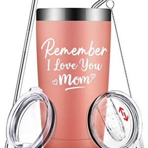 BIRGILT Mom Gifts from Daughter, Son, Kids - Remember I Love You Mom - Christmas Gifts for Mom - Mothers Day Gift for Mom - Tumbler Cup