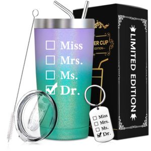 spenmeta doctor gifts for women, men - phd graduate, doctorates degree, medical students graduate gifts - md, med, physician, care worker - christmas, birthday gifts for doctor - miss mrs ms dr