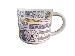starbucks chicago been there series ceramic coffee mug, 14 oz