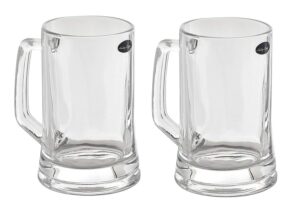 amlong crystal lead-free beer mug - 16 oz, set of 2