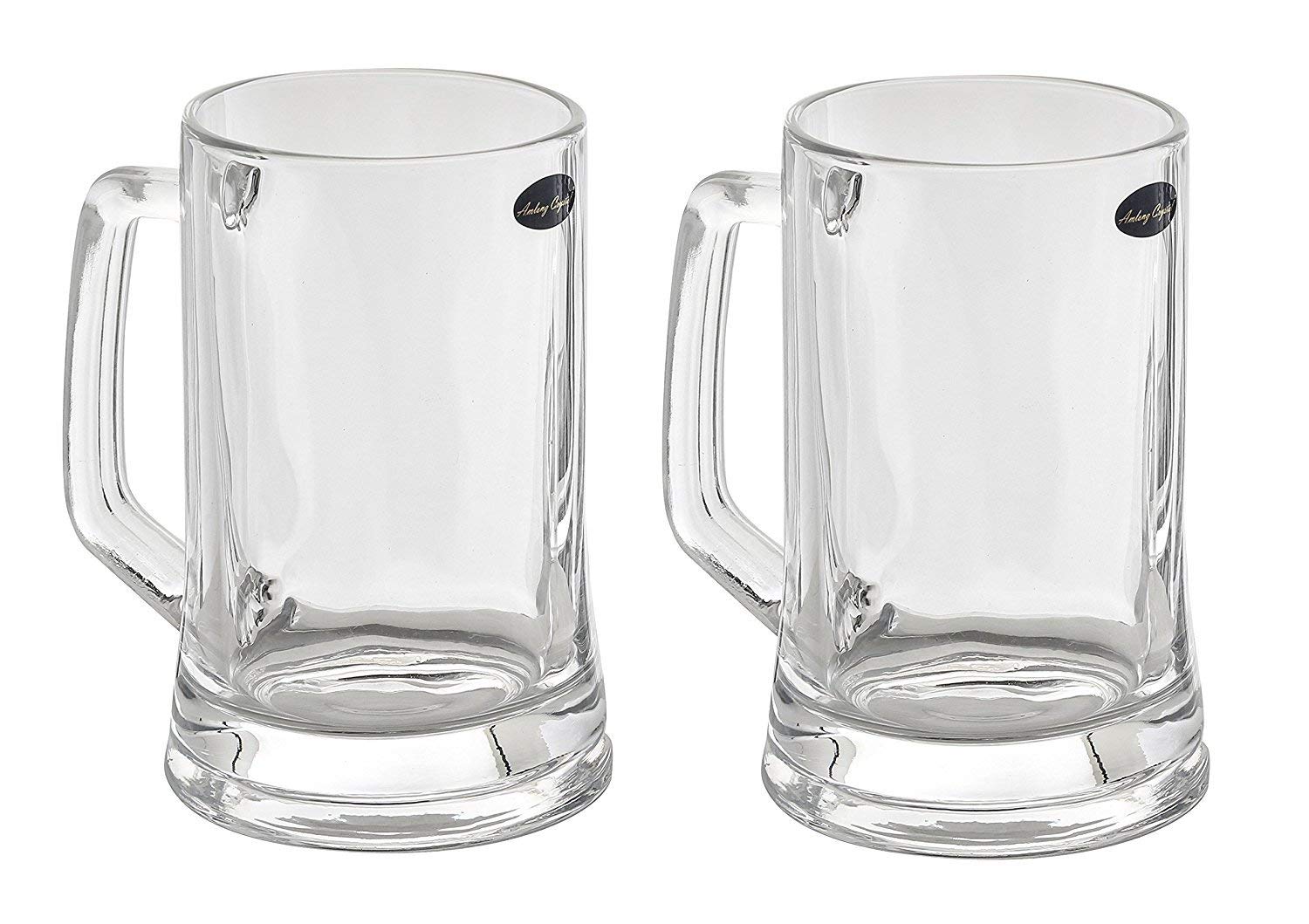 Amlong Crystal Lead-Free Beer Mug - 16 oz, Set of 2