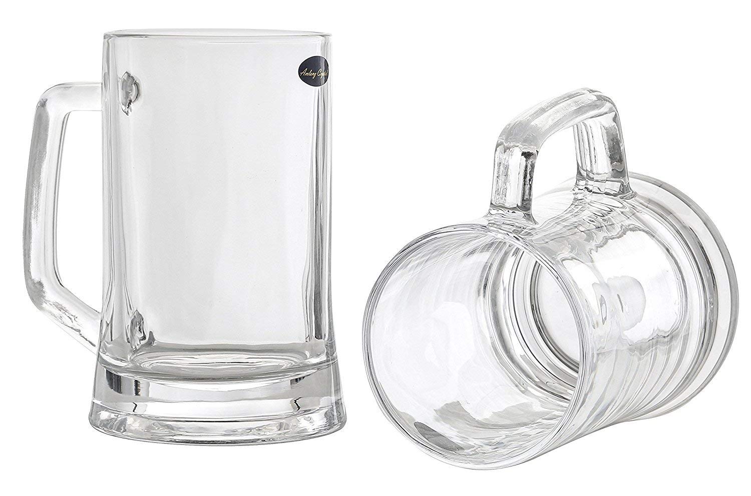 Amlong Crystal Lead-Free Beer Mug - 16 oz, Set of 2