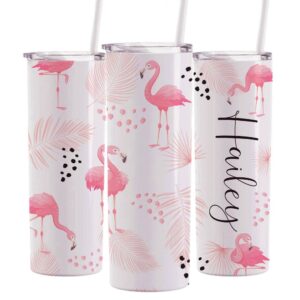 personalized vacation tumbler, 20oz tumbler with lid, flamingo tumblers, beach vacation tumbler, bridesmaid tumbler, personalized tumbler, bridesmaid gift, personalized vacation tumbler