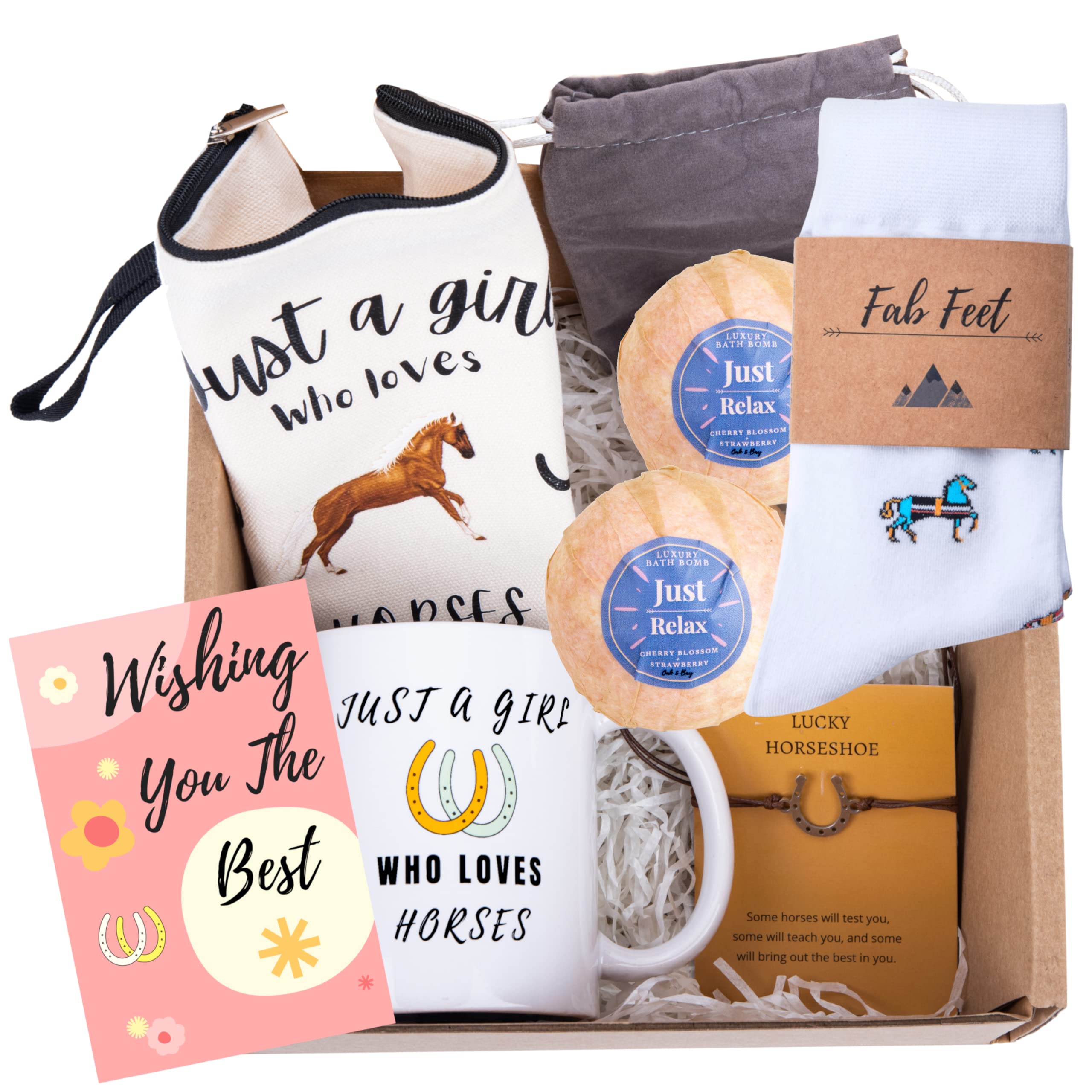 BECTA DESIGN Horse Lovers Gift Set - With 5 Hand Selected Horse gifts for Horse Lovers In a Beautifully Prepared Box - The Perfect Horse Gifts For Girls, perfect for Christmas and Brithdays