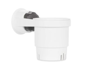 camco cup holder with mechanical suction cup - provides a secure location for your beverage - compatible with most cups, cans, bottles and tumblers - white (53084),one size