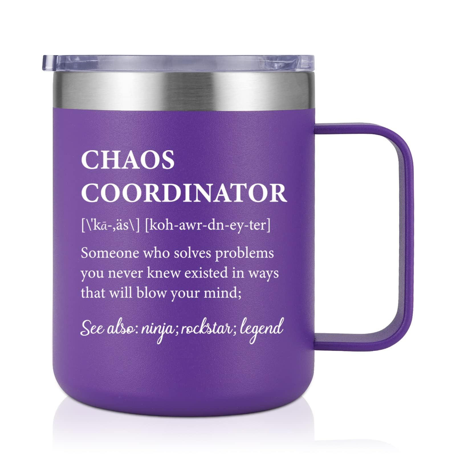 LiqCool Chaos Coordinator Gifts for Women, Bosses Day Gifts for Her, Thank You Gifts for Manager Office Wedding Planner, Birthday Gifts for Boss Lady, 12Oz Coffee Mug