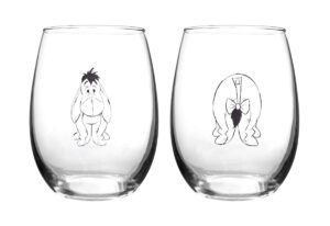 winnie the pooh collectible wine glass set (eeyore),16 fl oz