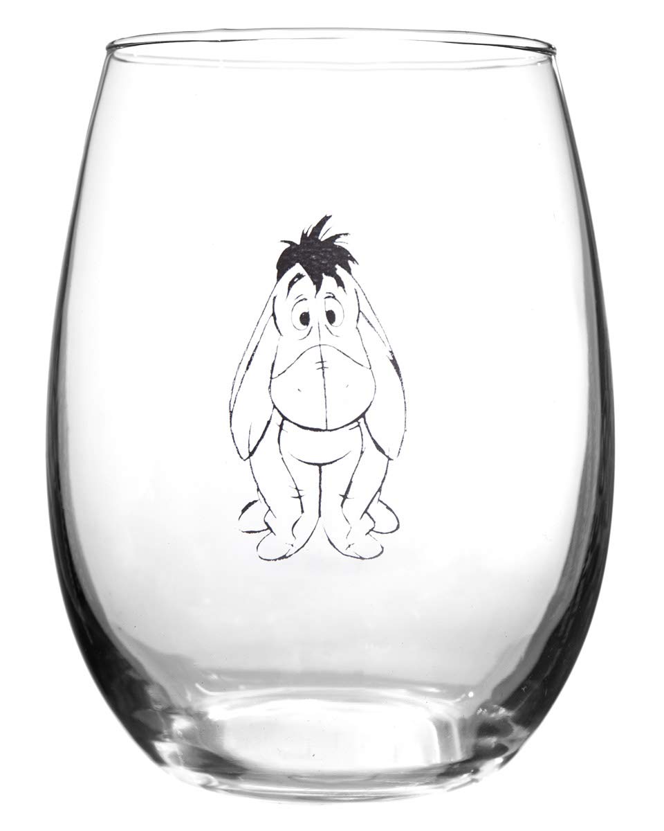 Winnie The Pooh Collectible Wine Glass Set (Eeyore),16 fl oz