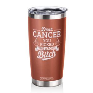 breast chemotherapy hysterectomy cancer gifts for women survivors female patient, best chemo awareness gifts, ovarian, fuck cancer suck gifts