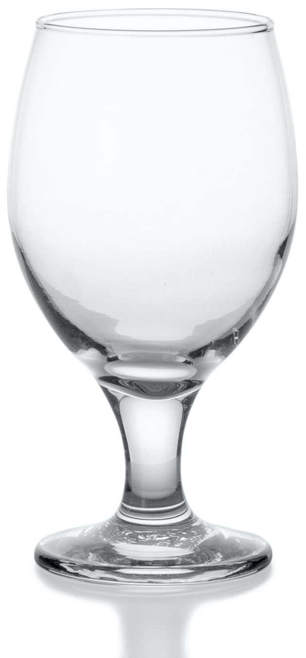 Red Co. Belluno Classic Clear Glasses for Water, Juice, Liquor - Wine Goblets - Set of 6 (13.5 Ounces)