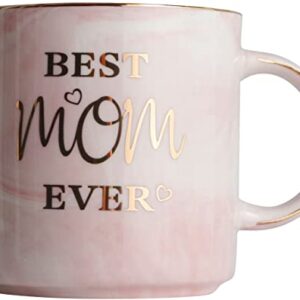 WOYOO Best Mom Mug Gifts-Best Mom Ever Coffee Mug-Novelty Mother Birthday Christmas Gifts for Mom from Daughter Son