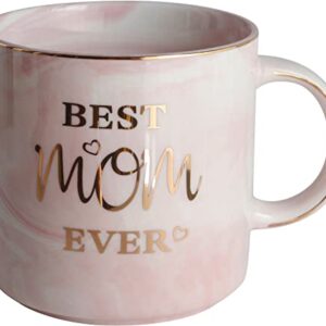 WOYOO Best Mom Mug Gifts-Best Mom Ever Coffee Mug-Novelty Mother Birthday Christmas Gifts for Mom from Daughter Son