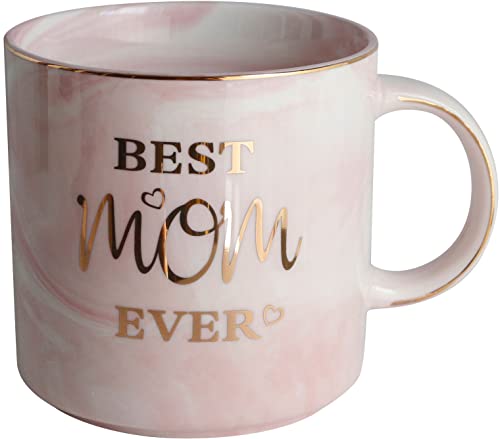 WOYOO Best Mom Mug Gifts-Best Mom Ever Coffee Mug-Novelty Mother Birthday Christmas Gifts for Mom from Daughter Son