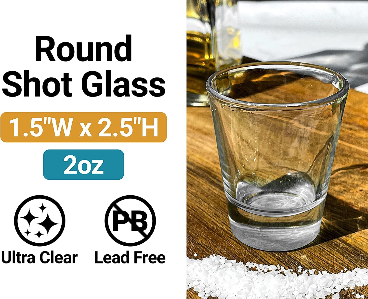 R and R Imports Class of 2023 Grad 2 Ounce Etched Round Shot Glass (Single)