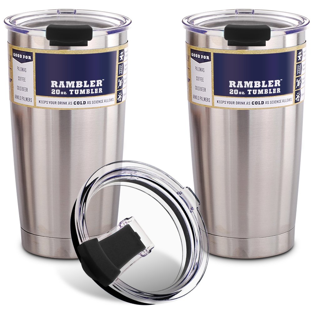 20 oz Tumbler Lids, Fits for YETI Rambler, Ozark Trail, Old Style Rtic (Launched before 2016), SENHAI 3 Pack Spill-proof Splash Resistant Lids Covers for Tumblers Cups-Check the size carefully