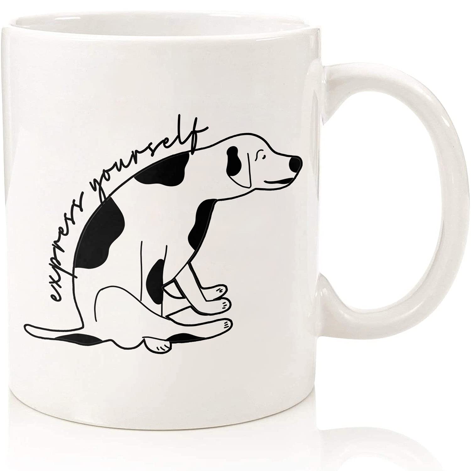 Veterinary Medicine Gift Appreciation Funny Vet Med Mug Express Yourself Dog Coffee Cup Vet Tech Gift For Men For Woman Vet Tech, Practitioner Animal Doctor Pet Lover Graduation White Coffee Mug 11 Oz