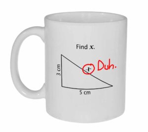 neurons not included find x funny math coffee or tea mug