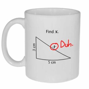 Neurons Not Included Find X Funny Math Coffee or Tea Mug
