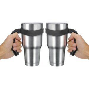 chillout life handle for yeti cup 30 oz - ozark trail 30 oz tumblers. comfortable reaplacment handle for 30 oz yeti tumbler & more (black handle only) - 2 pack