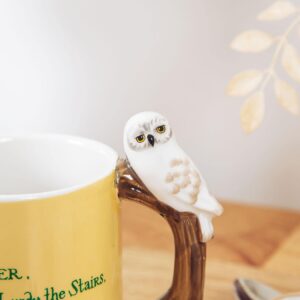 Silver Buffalo Harry Potter Envelope Ceramic Mug With Sculpted Hedwig Handle | Holds 20 Ounces