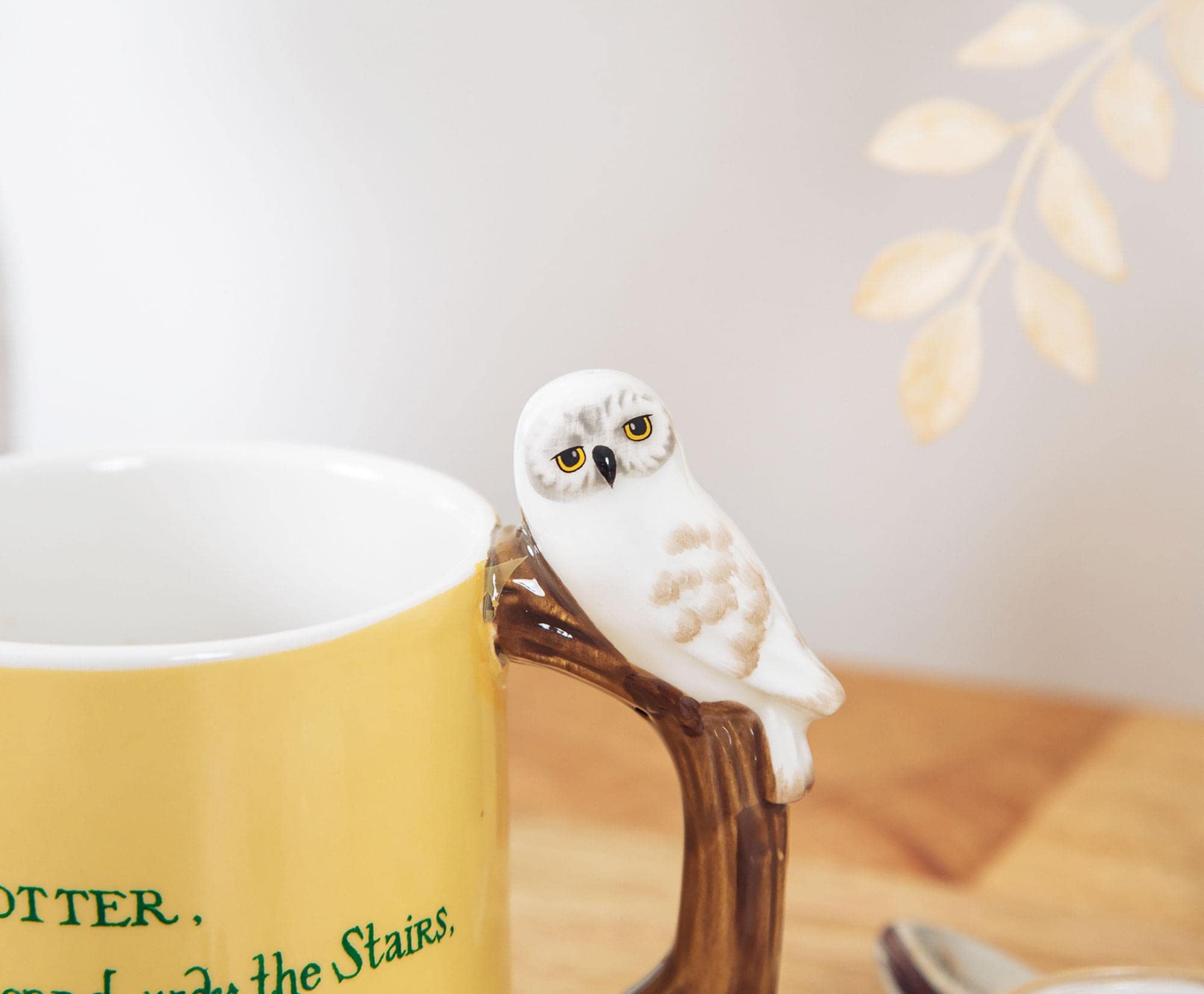 Silver Buffalo Harry Potter Envelope Ceramic Mug With Sculpted Hedwig Handle | Holds 20 Ounces