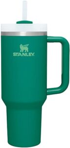 stanley quencher h2.0 flowstate stainless steel vacuum insulated tumbler with lid and straw for water, iced tea or coffee, smoothie and more, alpine, 40 oz