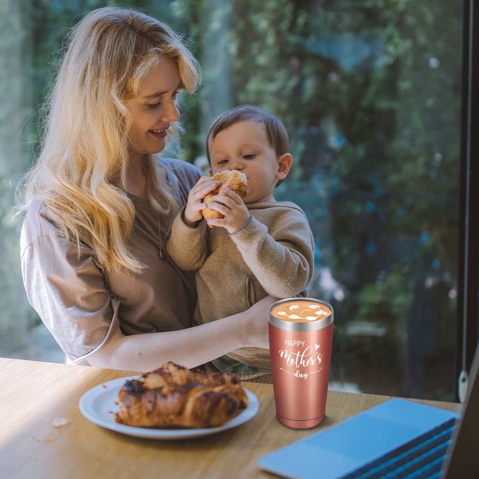 Gtmileo Mothers Day Gifts for Mom, Happy Mothers Day Stainless Steel Insulated Travel Tumbler, Birthday Christmas Gifts for Mom New Mom Mom to Be Mother Mama Women from Daughter Son(20oz, Gradient)