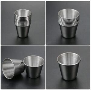 Nexxxi 20 Pack Stainless Steel Shot Cups, Stainless Steel Shot Glass Drinking Tumbler, 1 and 1.5Ounce