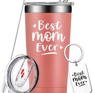 Fufendio Mom Gifts - Best Mom Ever Gifts - Gifts for Mom from Daughter, Son - Valentines, Birthday, Mothers Day Gifts for Mom, New Mom, Bonus Mom - Mom Tumbler Cup 20oz