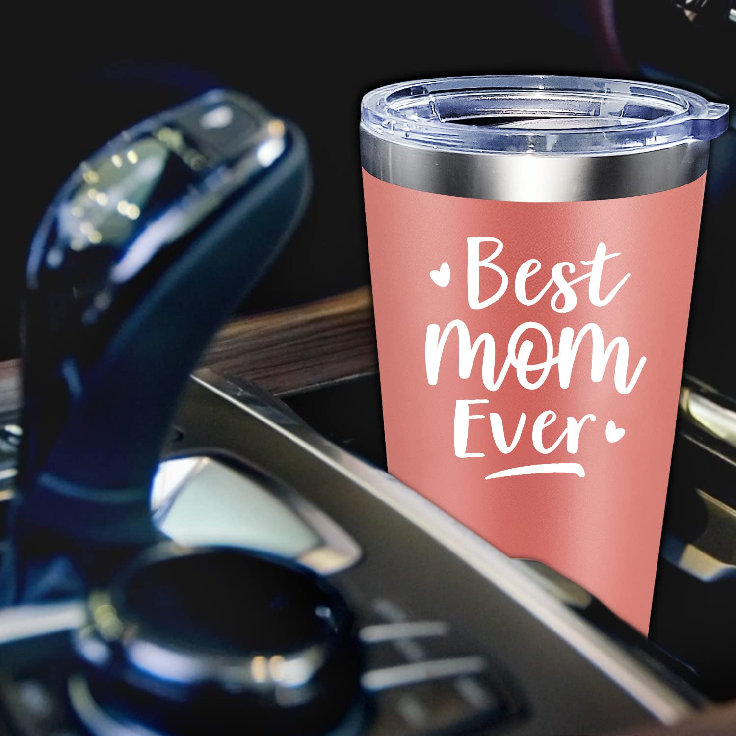 Fufendio Mom Gifts - Best Mom Ever Gifts - Gifts for Mom from Daughter, Son - Valentines, Birthday, Mothers Day Gifts for Mom, New Mom, Bonus Mom - Mom Tumbler Cup 20oz