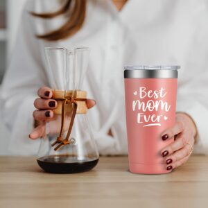 Fufendio Mom Gifts - Best Mom Ever Gifts - Gifts for Mom from Daughter, Son - Valentines, Birthday, Mothers Day Gifts for Mom, New Mom, Bonus Mom - Mom Tumbler Cup 20oz