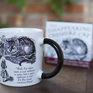 The Unemployed Philosophers Guild Disappearing Cheshire Cat Heat Transforming Color Changing Reveal Mug - Add Coffee and The Cheshire Cat Disappears Except for its Grin, Comes in a Fun Box