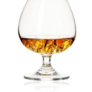 BothEarn Brandy Snifters Set of 2-13.5 Ounce (400 ml) Small Crystal Cognac Glasses - Good for Whiskey Bourbon Beer Milk Drink in Home Party Wedding Anniversary, BE031