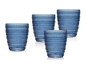 godinger old fashioned glasses beverage cups - lumina, set of 4
